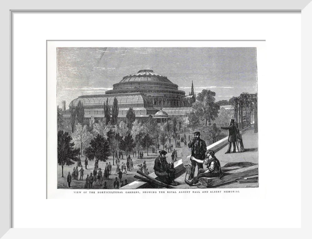 Exterior of the Royal Albert Hall from the Royal Horticultural Society Gardens Art Print - Image 5