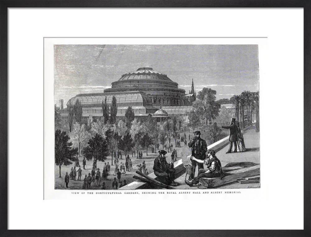 Exterior of the Royal Albert Hall from the Royal Horticultural Society Gardens Art Print - Image 9