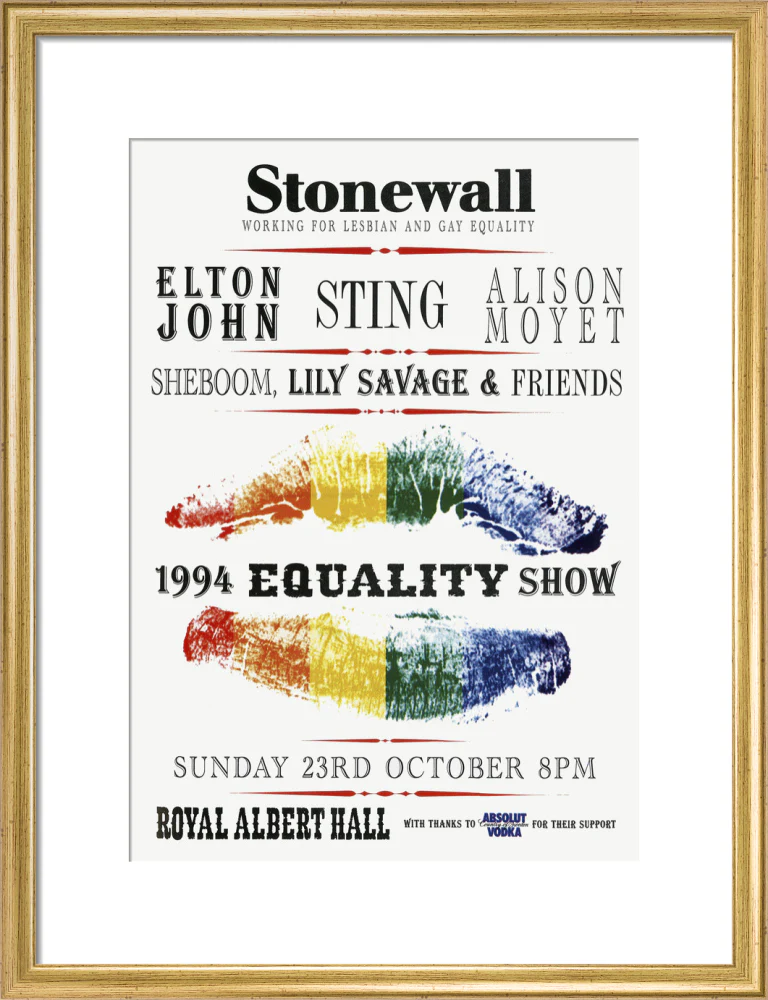 Stonewall 1994 Equality Show Art Print - Image 30