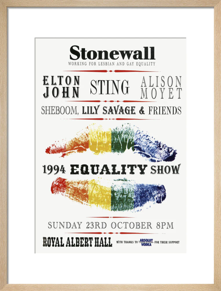 Stonewall 1994 Equality Show Art Print - Image 31