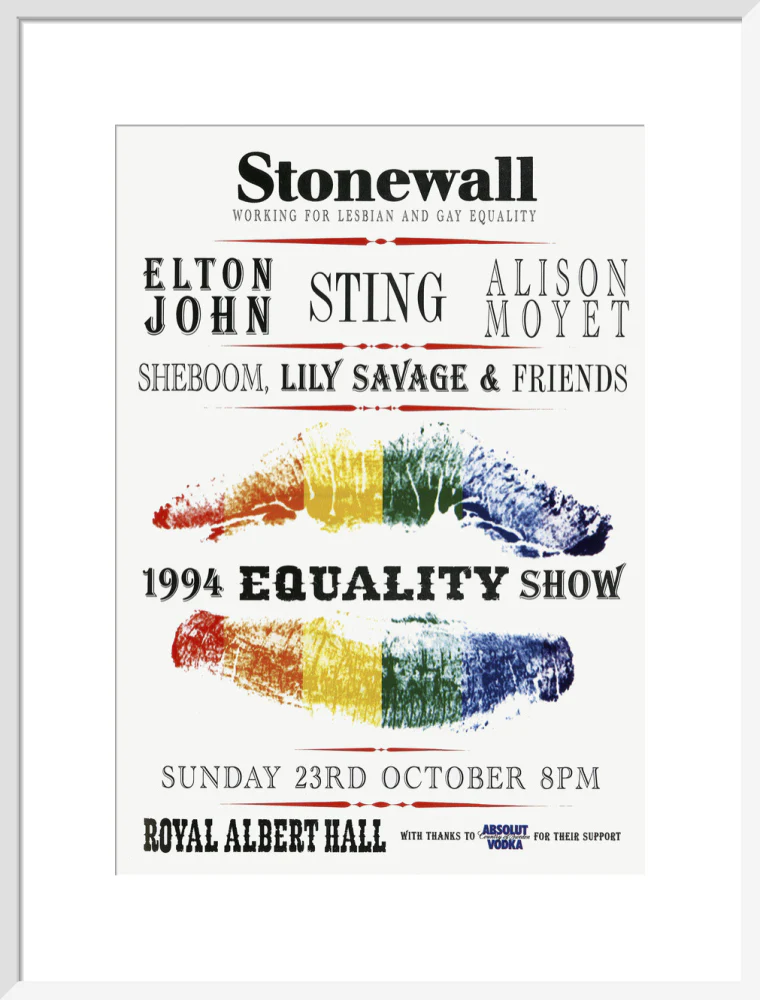 Stonewall 1994 Equality Show Art Print - Image 34