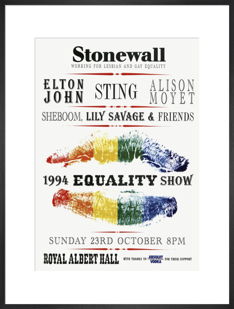 Stonewall 1994 Equality Show Art Print - Image 38