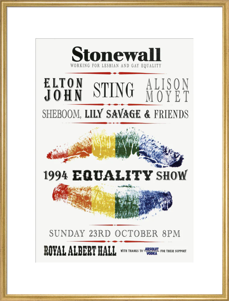 Stonewall 1994 Equality Show Art Print - Image 40