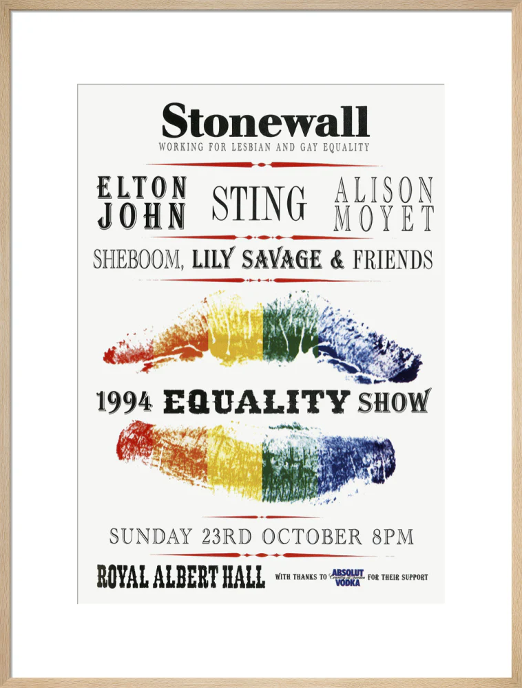 Stonewall 1994 Equality Show Art Print - Image 41