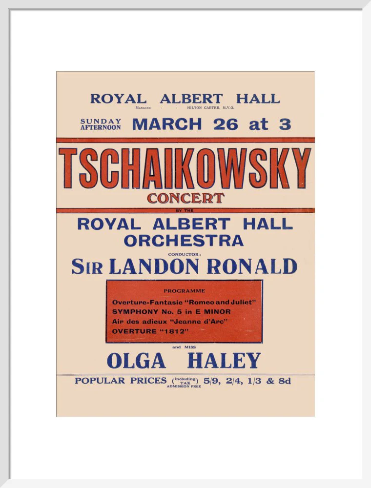 Tschaikowsky's Special Sunday Concerts (1921-1922 Season) Art Print - Image 15