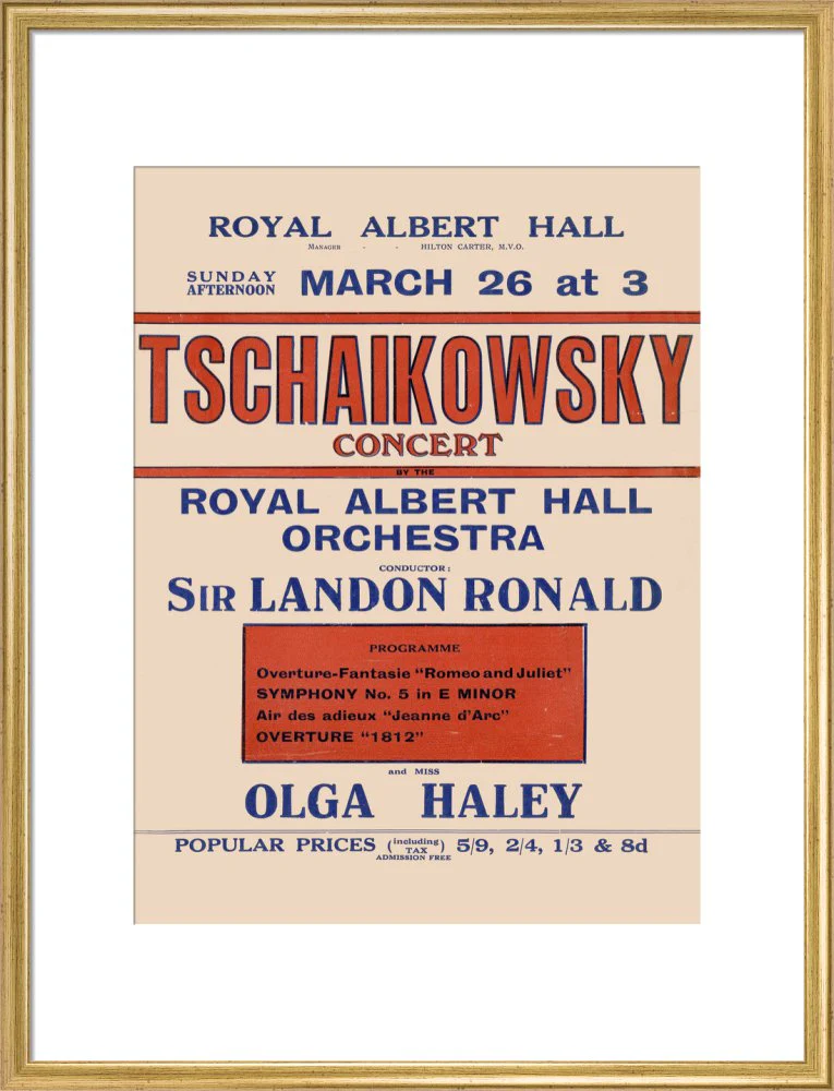 Tschaikowsky's Special Sunday Concerts (1921-1922 Season) Art Print - Image 16