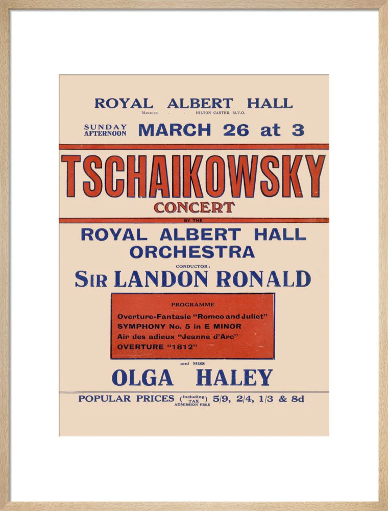 Tschaikowsky's Special Sunday Concerts (1921-1922 Season) Art Print - Image 17