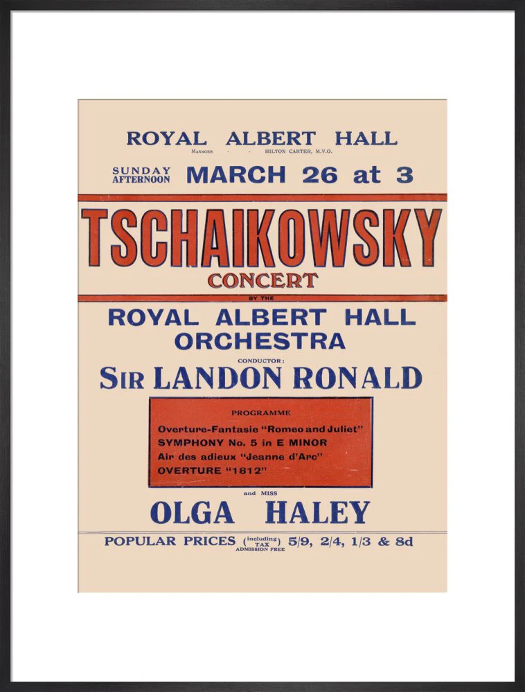Tschaikowsky's Special Sunday Concerts (1921-1922 Season) Art Print - Image 19