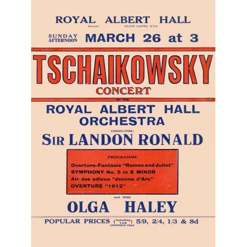 Tschaikowsky's Special Sunday Concerts (1921-1922 Season) Art Print - Image 2