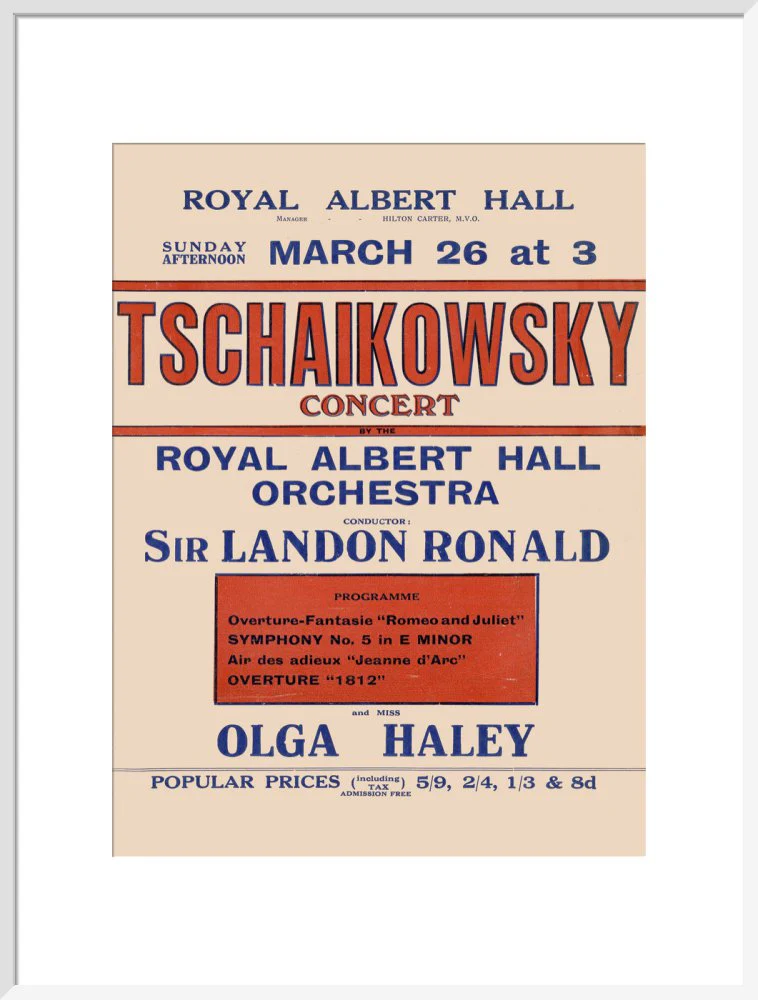 Tschaikowsky's Special Sunday Concerts (1921-1922 Season) Art Print - Image 20