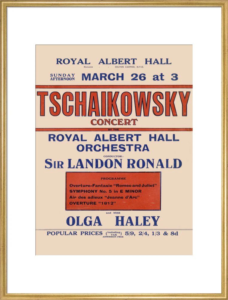 Tschaikowsky's Special Sunday Concerts (1921-1922 Season) Art Print - Image 21