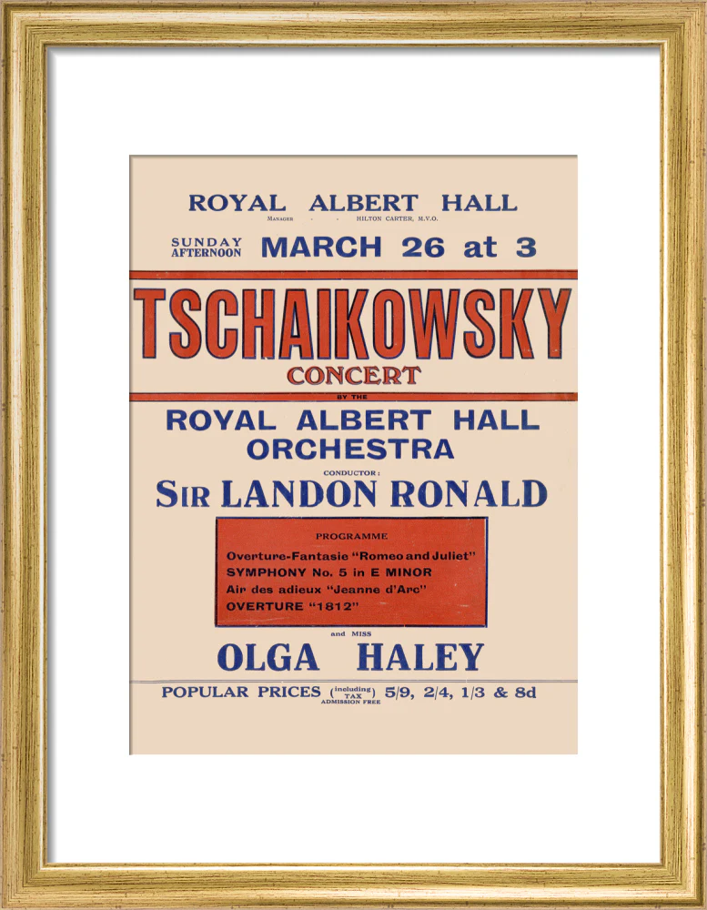 Tschaikowsky's Special Sunday Concerts (1921-1922 Season) Art Print - Image 25