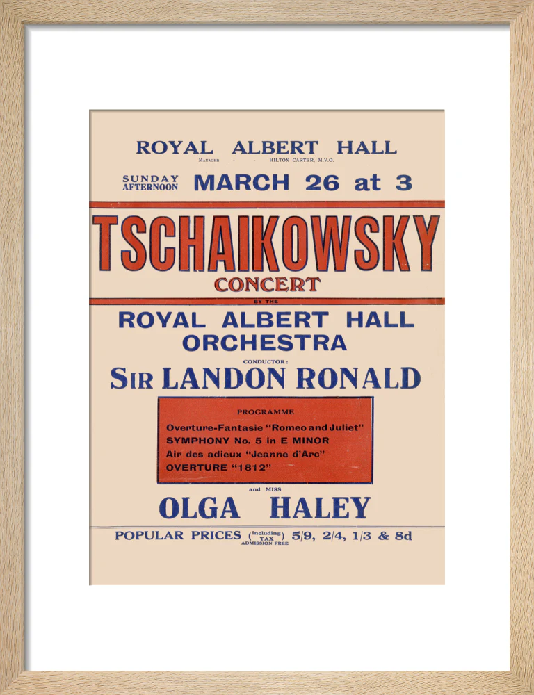 Tschaikowsky's Special Sunday Concerts (1921-1922 Season) Art Print - Image 26