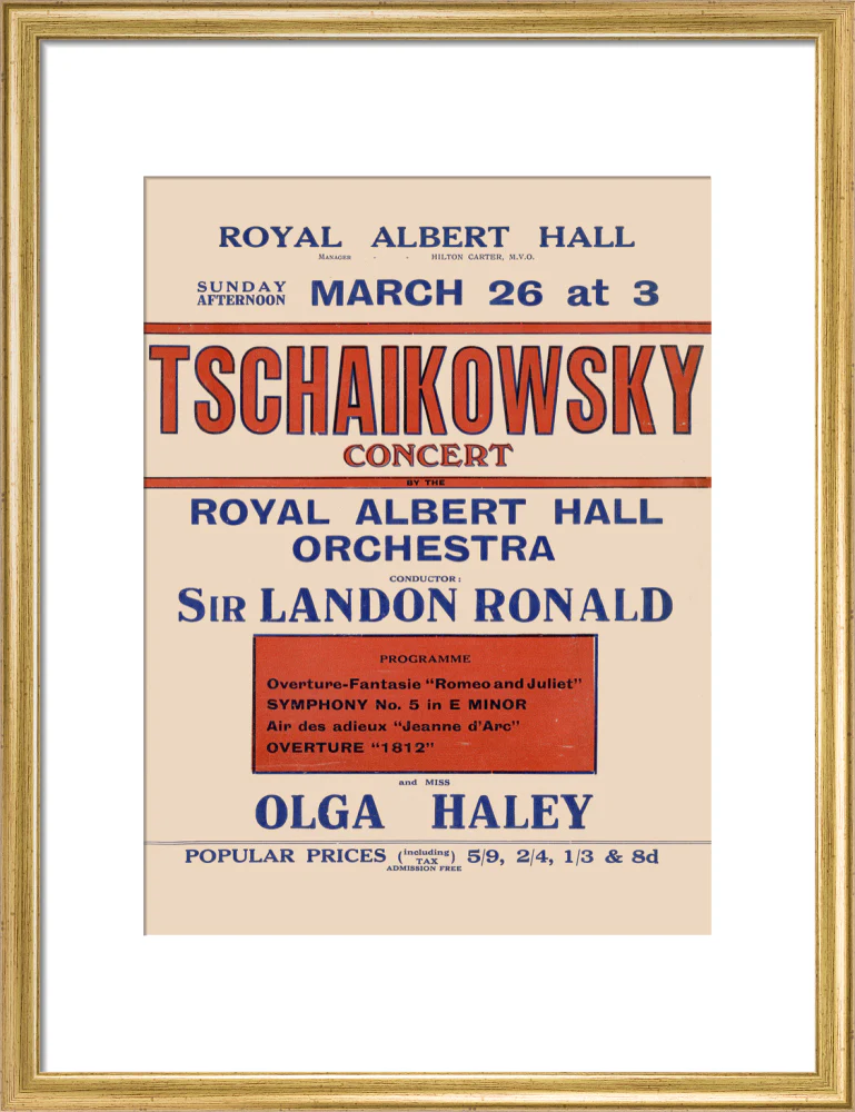 Tschaikowsky's Special Sunday Concerts (1921-1922 Season) Art Print - Image 30