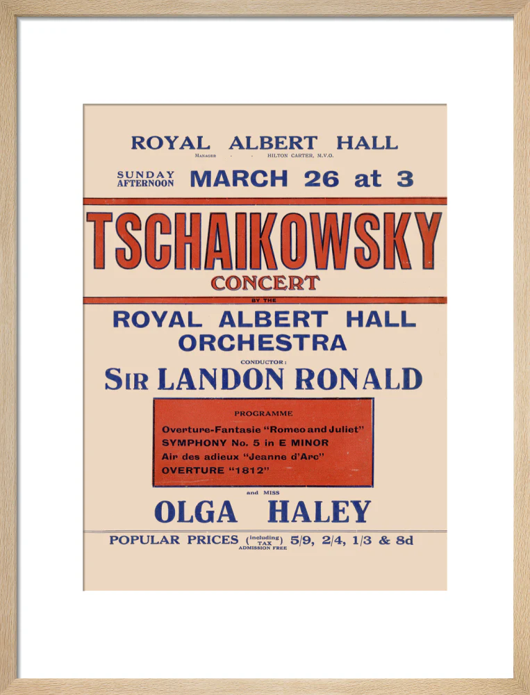 Tschaikowsky's Special Sunday Concerts (1921-1922 Season) Art Print - Image 31