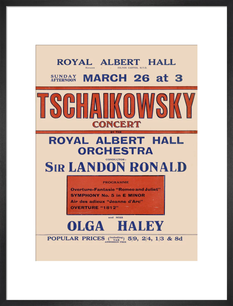 Tschaikowsky's Special Sunday Concerts (1921-1922 Season) Art Print - Image 33