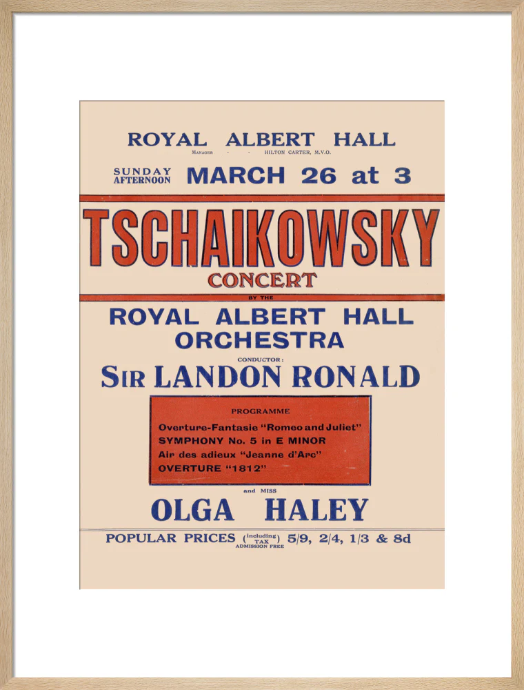 Tschaikowsky's Special Sunday Concerts (1921-1922 Season) Art Print - Image 36