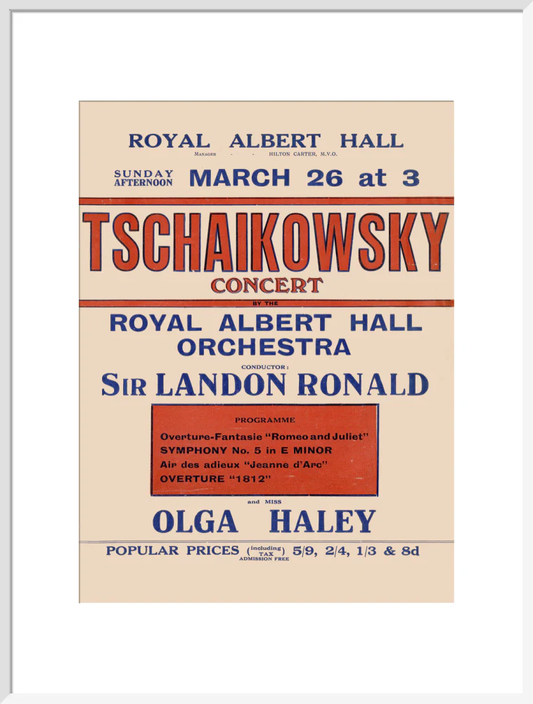 Tschaikowsky's Special Sunday Concerts (1921-1922 Season) Art Print - Image 39