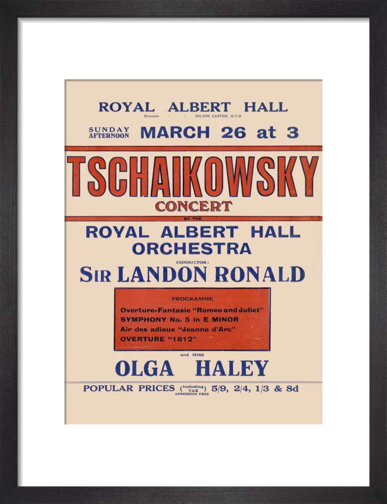 Tschaikowsky's Special Sunday Concerts (1921-1922 Season) Art Print - Image 4