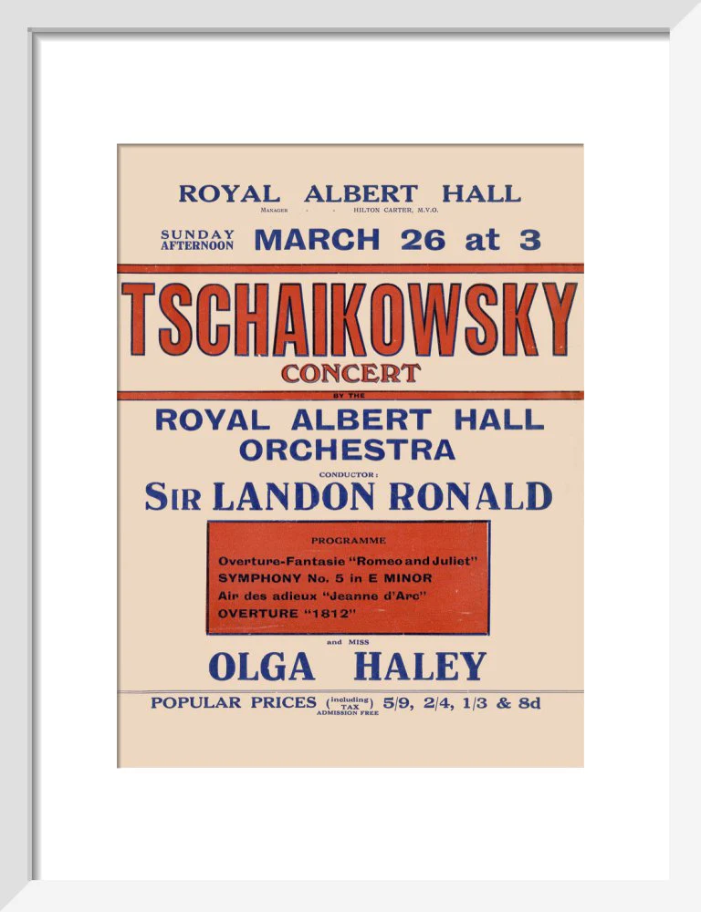 Tschaikowsky's Special Sunday Concerts (1921-1922 Season) Art Print - Image 5