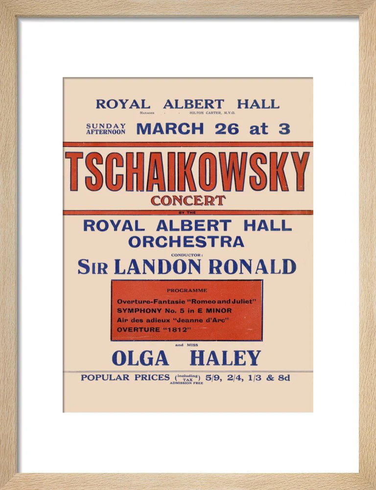 Tschaikowsky's Special Sunday Concerts (1921-1922 Season) Art Print - Image 7