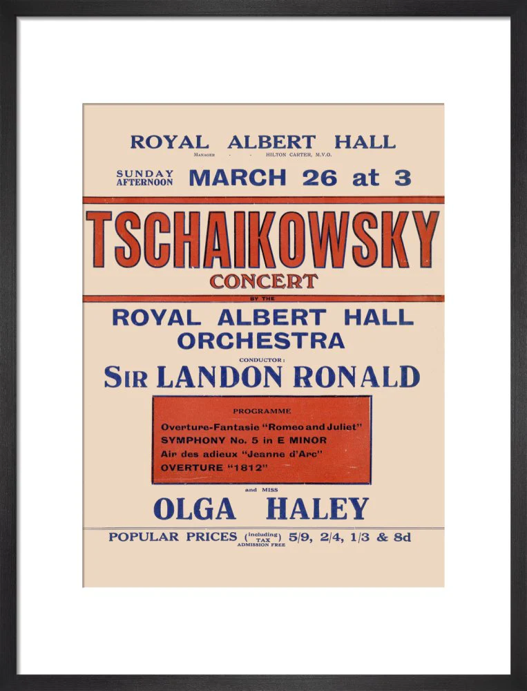 Tschaikowsky's Special Sunday Concerts (1921-1922 Season) Art Print - Image 9