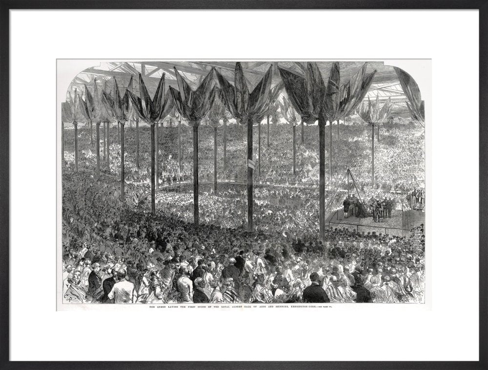 Queen Victoria laying the Hall's Foundation Stone Art Print - Image 14