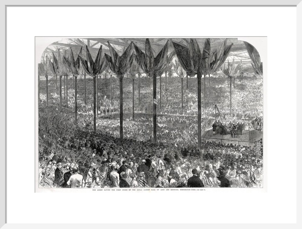 Queen Victoria laying the Hall's Foundation Stone Art Print - Image 15