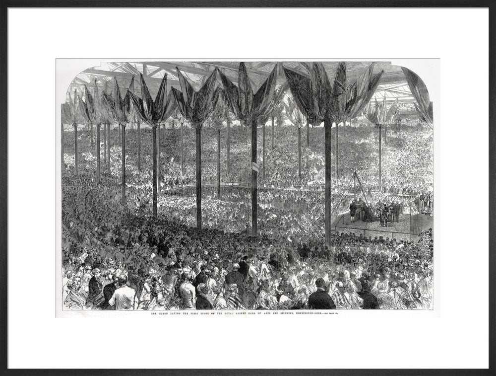 Queen Victoria laying the Hall's Foundation Stone Art Print - Image 19