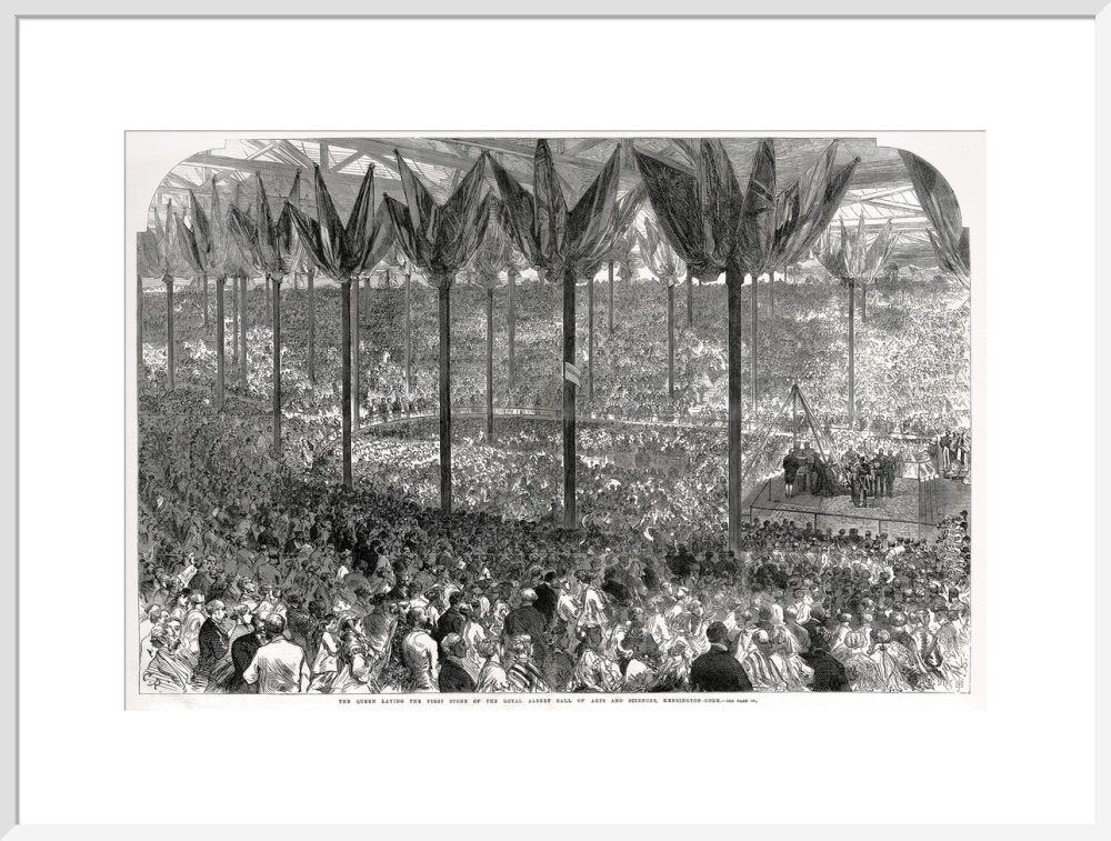 Queen Victoria laying the Hall's Foundation Stone Art Print - Image 20