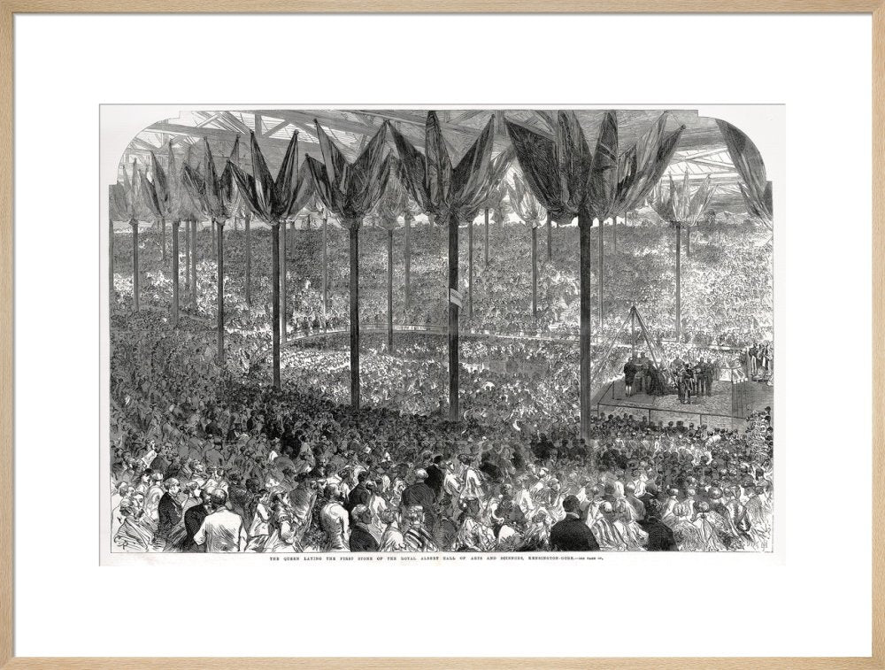 Queen Victoria laying the Hall's Foundation Stone Art Print - Image 22