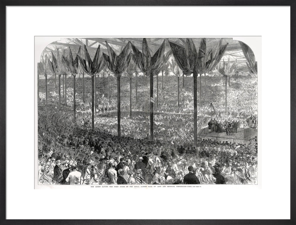 Queen Victoria laying the Hall's Foundation Stone Art Print - Image 33