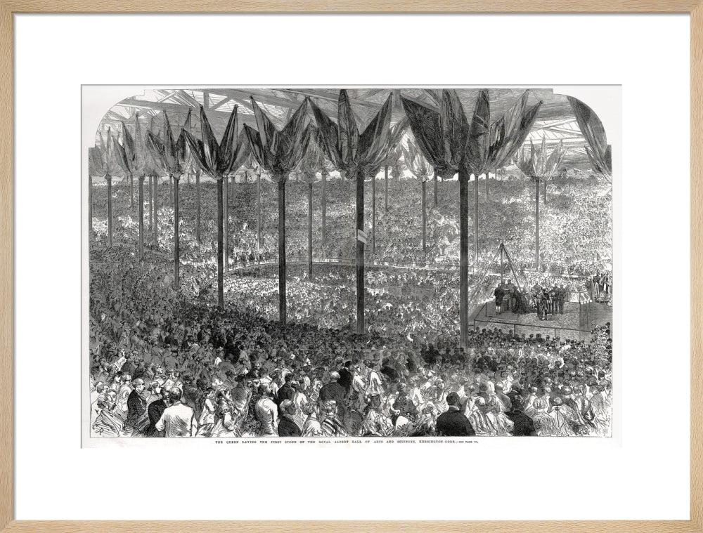 Queen Victoria laying the Hall's Foundation Stone Art Print - Image 36