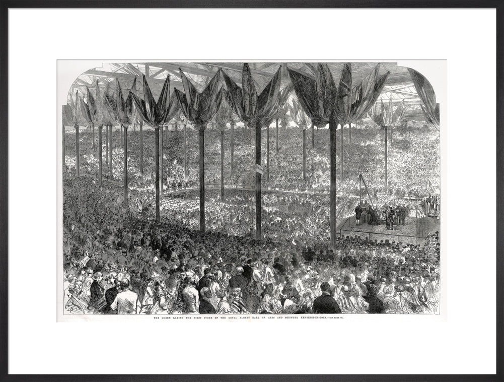 Queen Victoria laying the Hall's Foundation Stone Art Print - Image 38