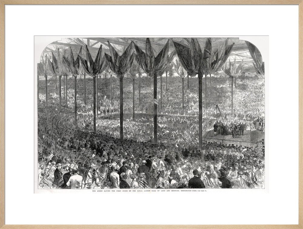 Queen Victoria laying the Hall's Foundation Stone Art Print - Image 41
