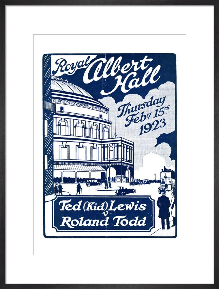Boxing Contest, Ted 'Kid' Lewis v Roland Todd Art Print - Image 14
