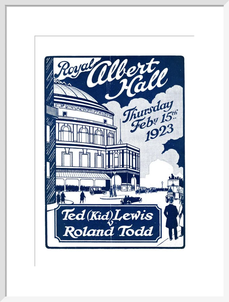 Boxing Contest, Ted 'Kid' Lewis v Roland Todd Art Print - Image 15