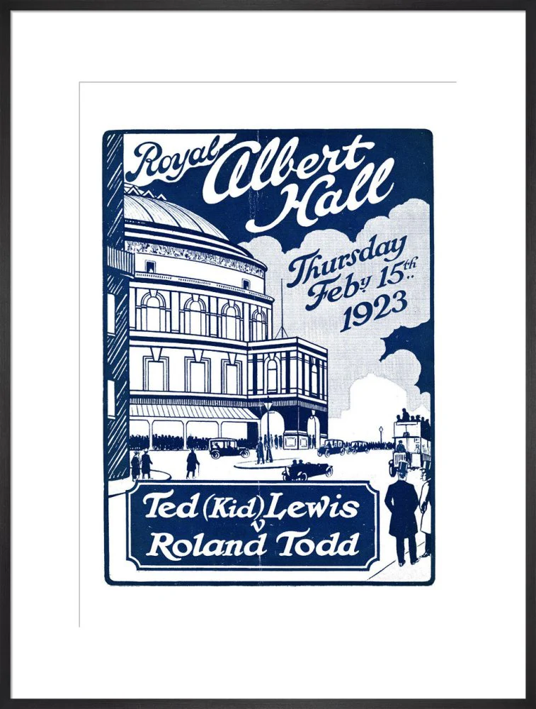 Boxing Contest, Ted 'Kid' Lewis v Roland Todd Art Print - Image 19