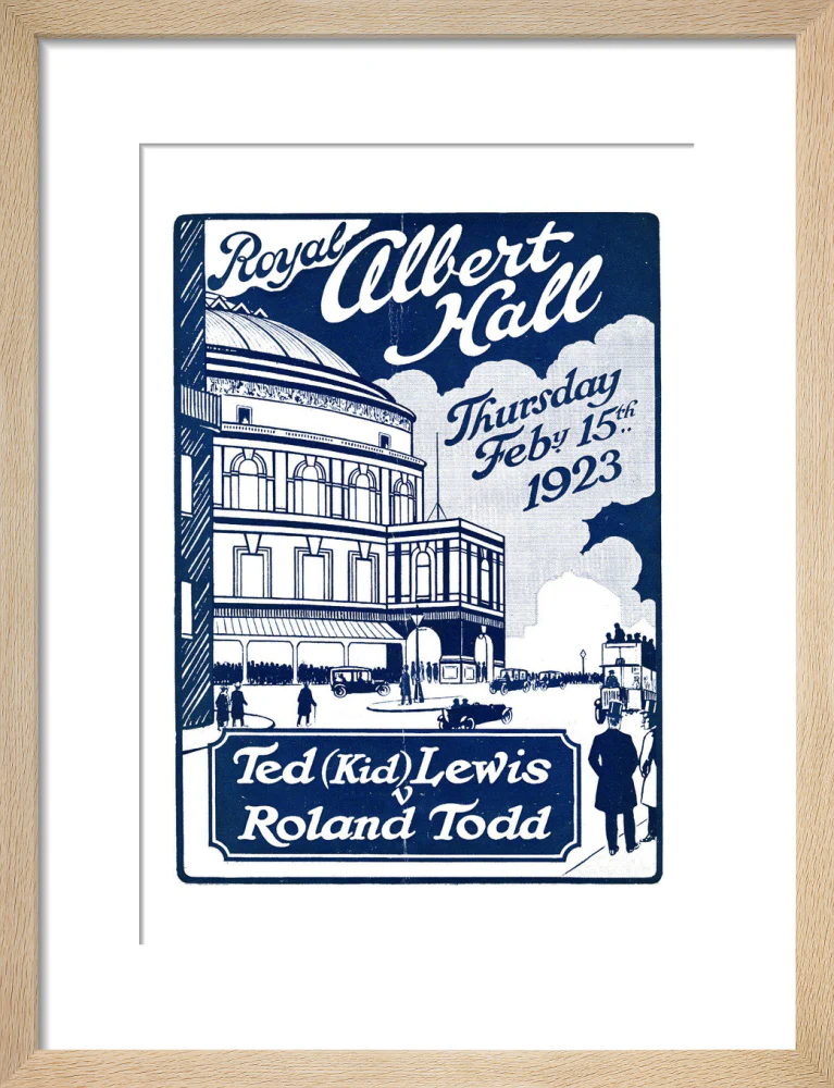 Boxing Contest, Ted 'Kid' Lewis v Roland Todd Art Print - Image 26