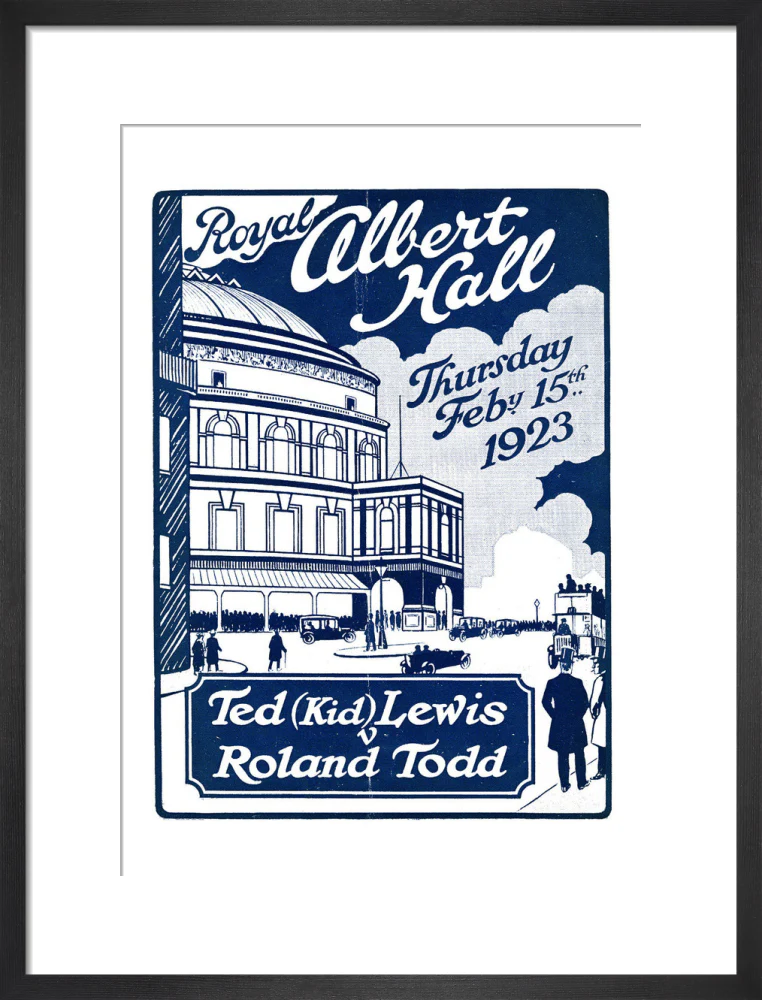 Boxing Contest, Ted 'Kid' Lewis v Roland Todd Art Print - Image 28