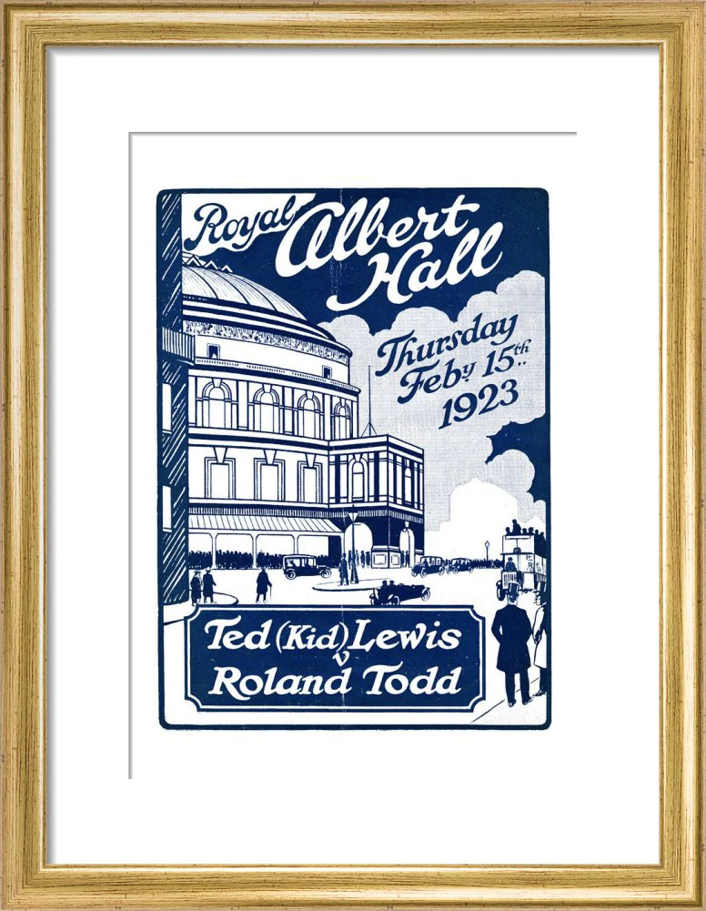 Boxing Contest, Ted 'Kid' Lewis v Roland Todd Art Print - Image 6